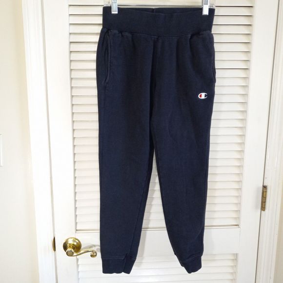 Champion Sweatpants Womens Small Black Reverse Weave Pull On Joggers Honduras - Picture 1 of 11